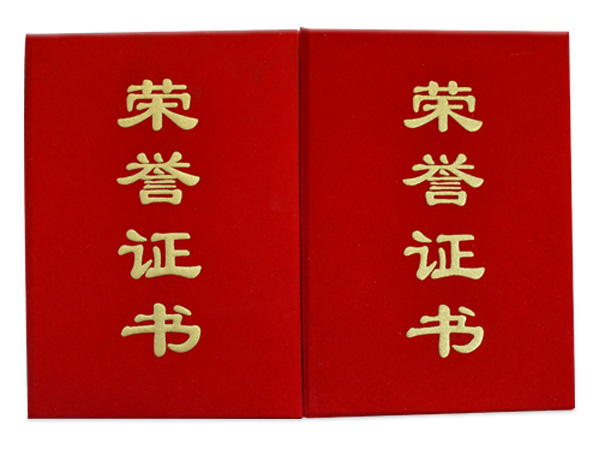 麻豆国产精品榮譽證書（shū）